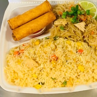 Fried Rice Mixed Plate
