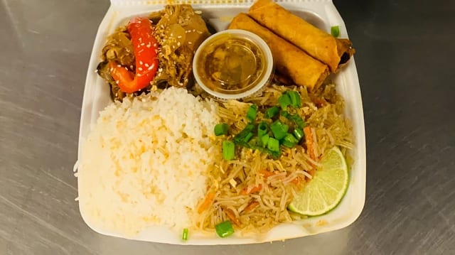 Chicken Adobo Platter.