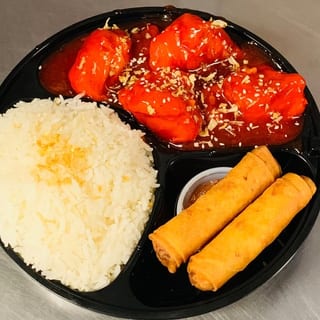 Orange Chicken Plate