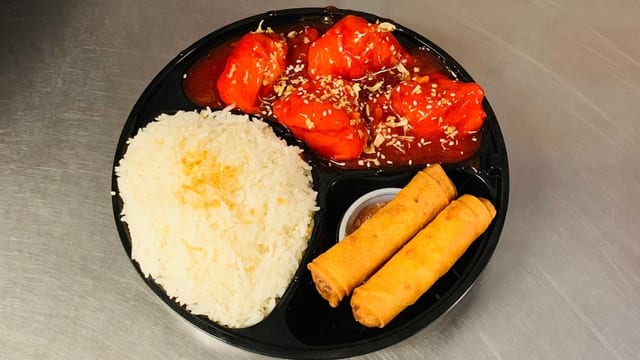 Orange Chicken Plate.