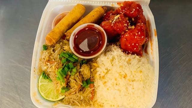 Orange Chicken Platter.