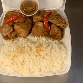Pork Adobo with Steamed Rice